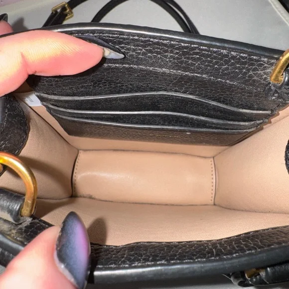 Tory Burch Black Blake Mini Shopper Crossbody Bag